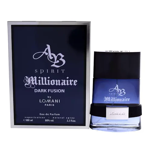 Ab Spirit Millionaire Dark Fusion by Lomani 3.3 oz EDP for Men