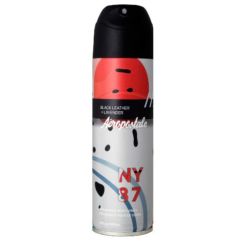 Black Leather + Lavender by Aeropostale 5 oz Deodorant Body Spray for Men