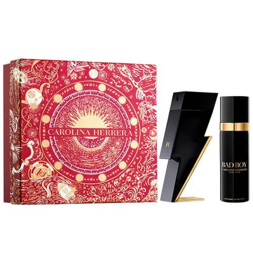 Bad Boy by Carolina Herrera 2pc Gift Set 3.4 oz EDT + 3.4 oz Deodorant Spray For Men