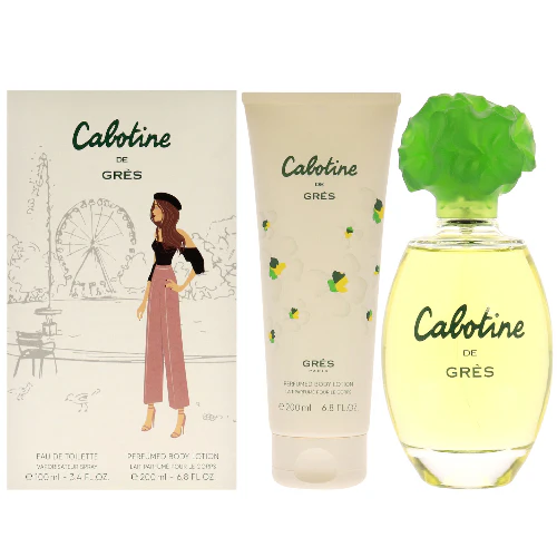 Cabotine de Gres by Parfums Gres 2pc Set 3.4 oz EDT + Body Lotion for Women
