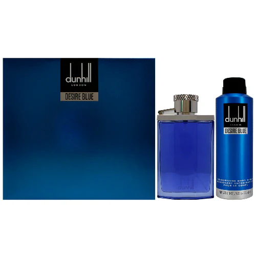 Derire Blue by Dunhill 2pc Gift Set 3.4 oz EDT + 6.0 oz Deodorant Body Spray for Men