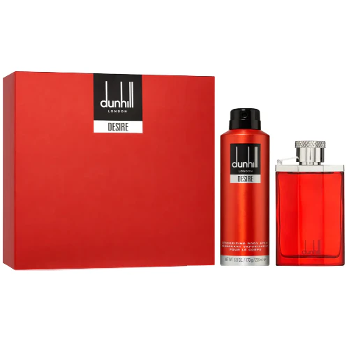 Derire Red by Dunhill 2pc Gift Set 3.4 oz EDT + 6.0 oz Deodorant Body Spray for Men