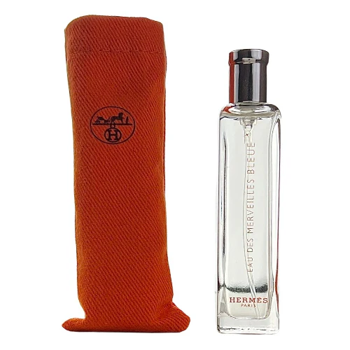 Eau des Merveilles Bleue by Hermes 0.5 oz EDT Travel Spray for Women