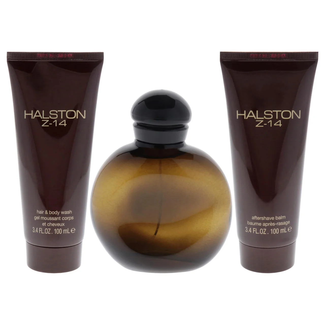 Halston Z-14 by Halston 3pc Gift Set 4.2 oz Cologne + After Shave Balm + Hair & Body Wash for Men - Image 2