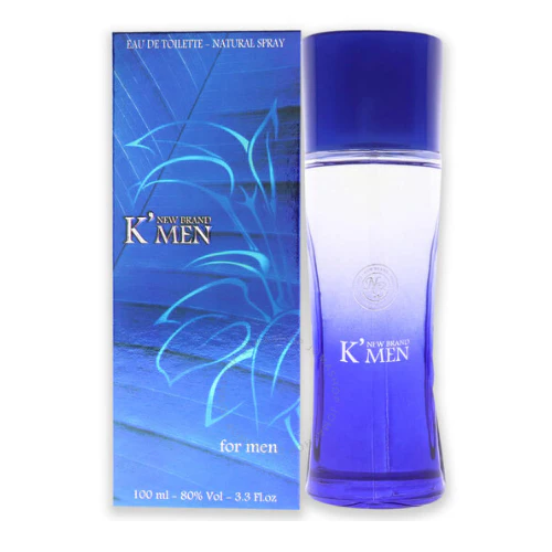 K Men by New Brand 3.3 oz EDT for Men