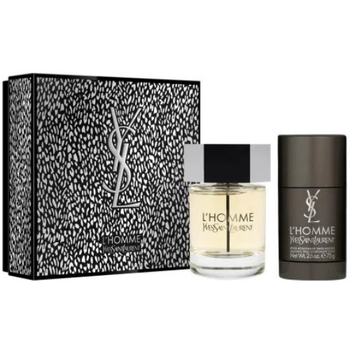 L'Homme by Yves Saint Laurent 2pc Gift Set EDT 3.3 oz + Deodorant Stick 2.6 oz for Men