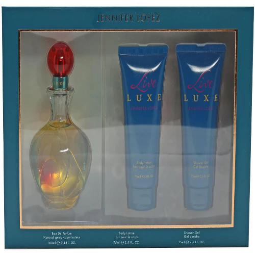 Live Luxe by Jennifer Lopez 3pc Gift Set EDP 3.4 oz + Body Lotion + Shower Gel for Women