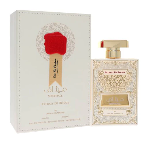 Meethaq Extrait De Rouge by Ard Al Zaafaran 3.4 oz EDP for Men