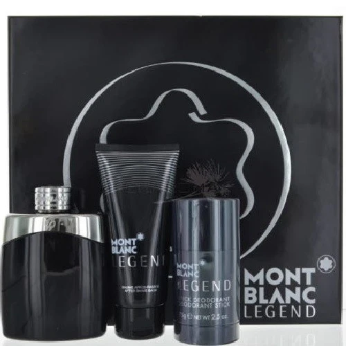 Mont Blanc Legend by Mont Blanc Gift Set for Men 3.3 oz EDT + After Shave + Deodorant Stick