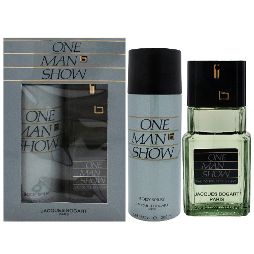 One Man Show by Jacques Bogart 2pc Gift Set 3.33 oz EDT + 6.66 oz Body Spray  for Men