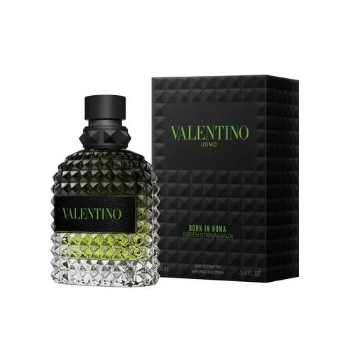 Valentino Uomo Born In Roma Green Stravaganza by Valentino 3.4 oz EDT for Men